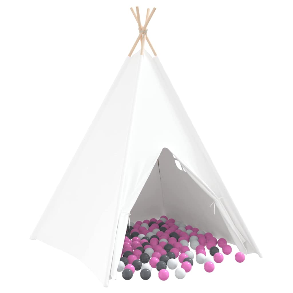 Tipi palapinė Balta, pilka, rožinė L Medvilnės drobė