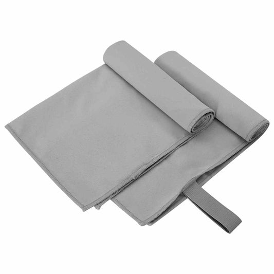 Sportiniai rankšluosčiai 2 pcs Tamsiai pilka 50 x 30 cm