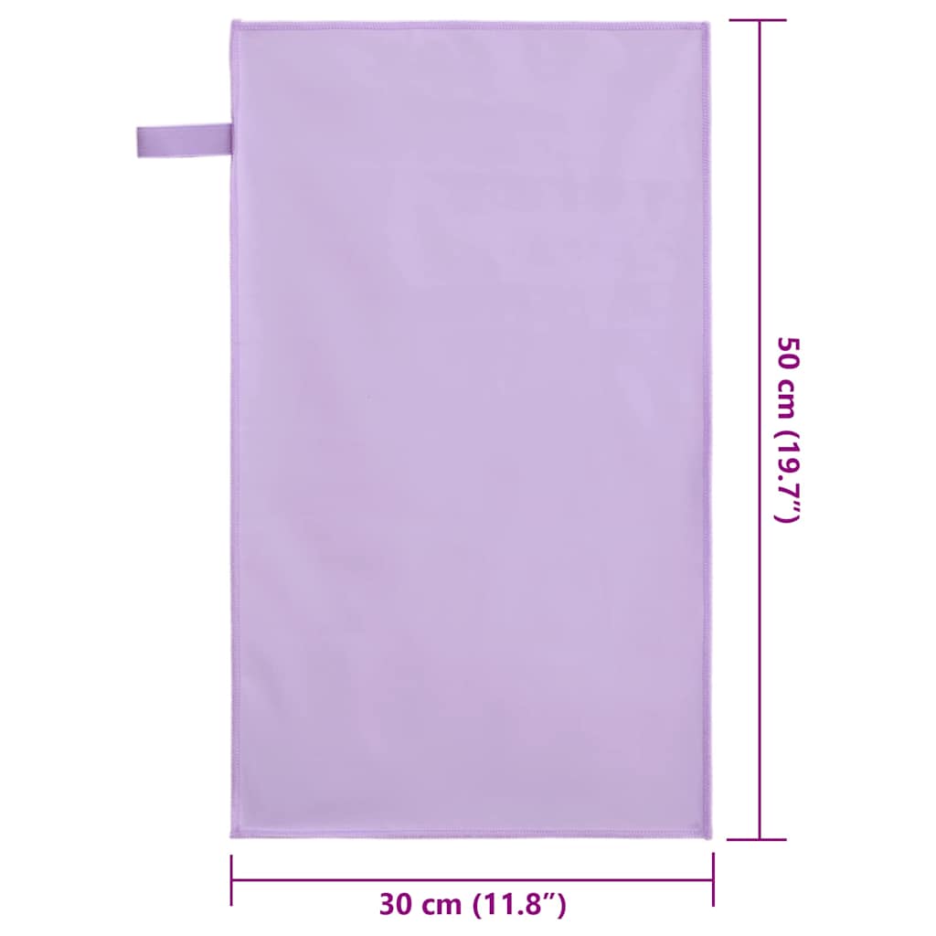 Sportiniai rankšluosčiai 2 pcs Violetinė 50 x 30 cm