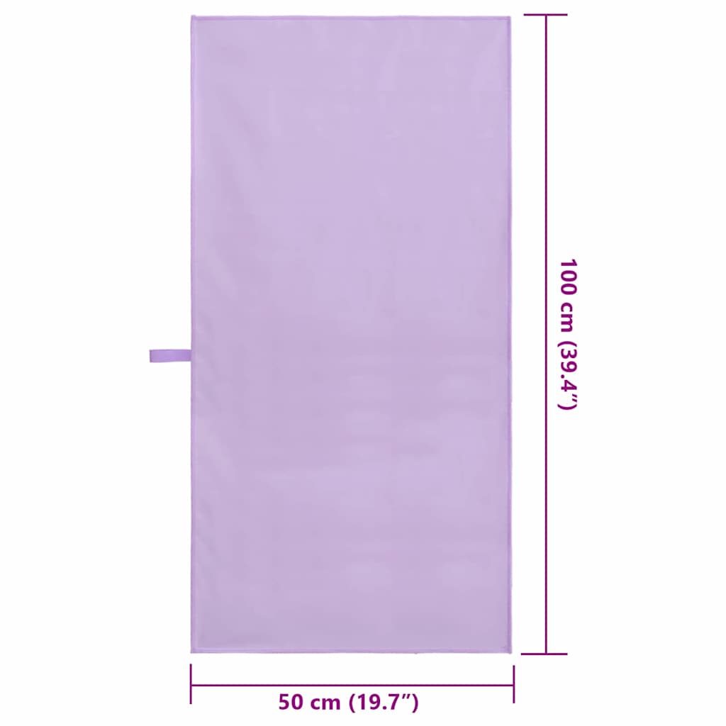 Sportiniai rankšluosčiai 2 pcs Violetinė 100 x 50 cm