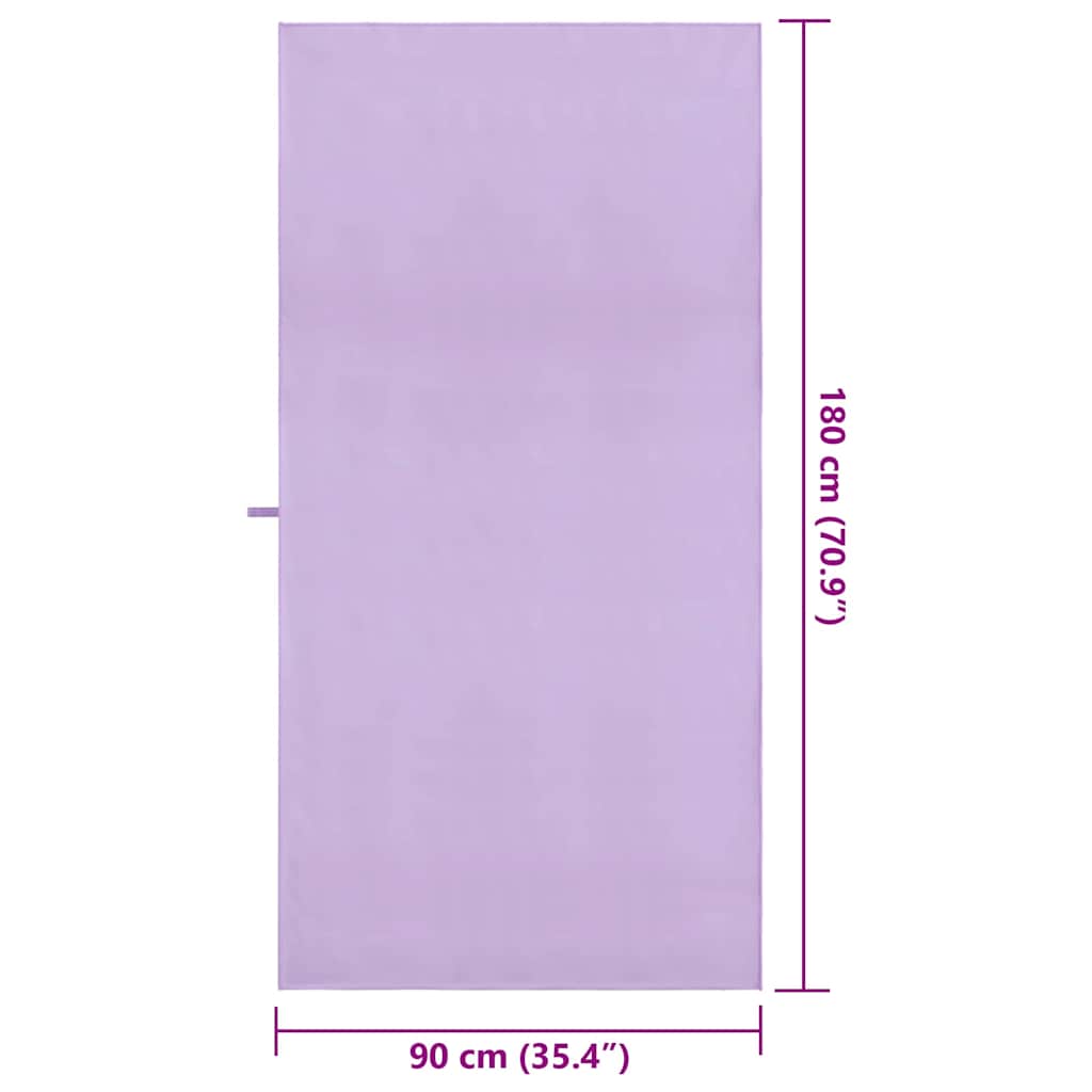 Sportiniai rankšluosčiai 2 pcs Violetinė 180 x 90 cm