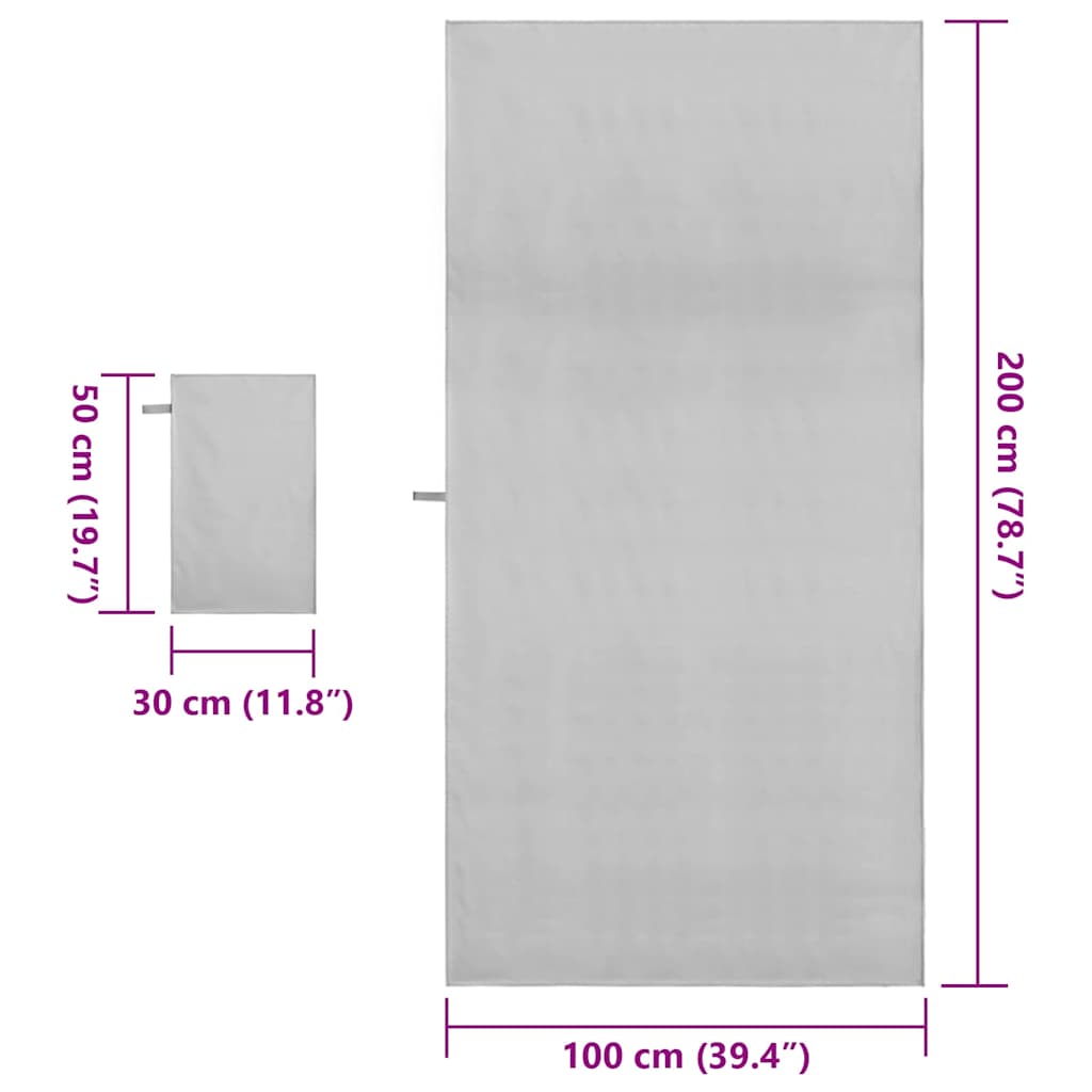 Sporto rankšluosčių rinkinys 2 pcs Pilka audinys