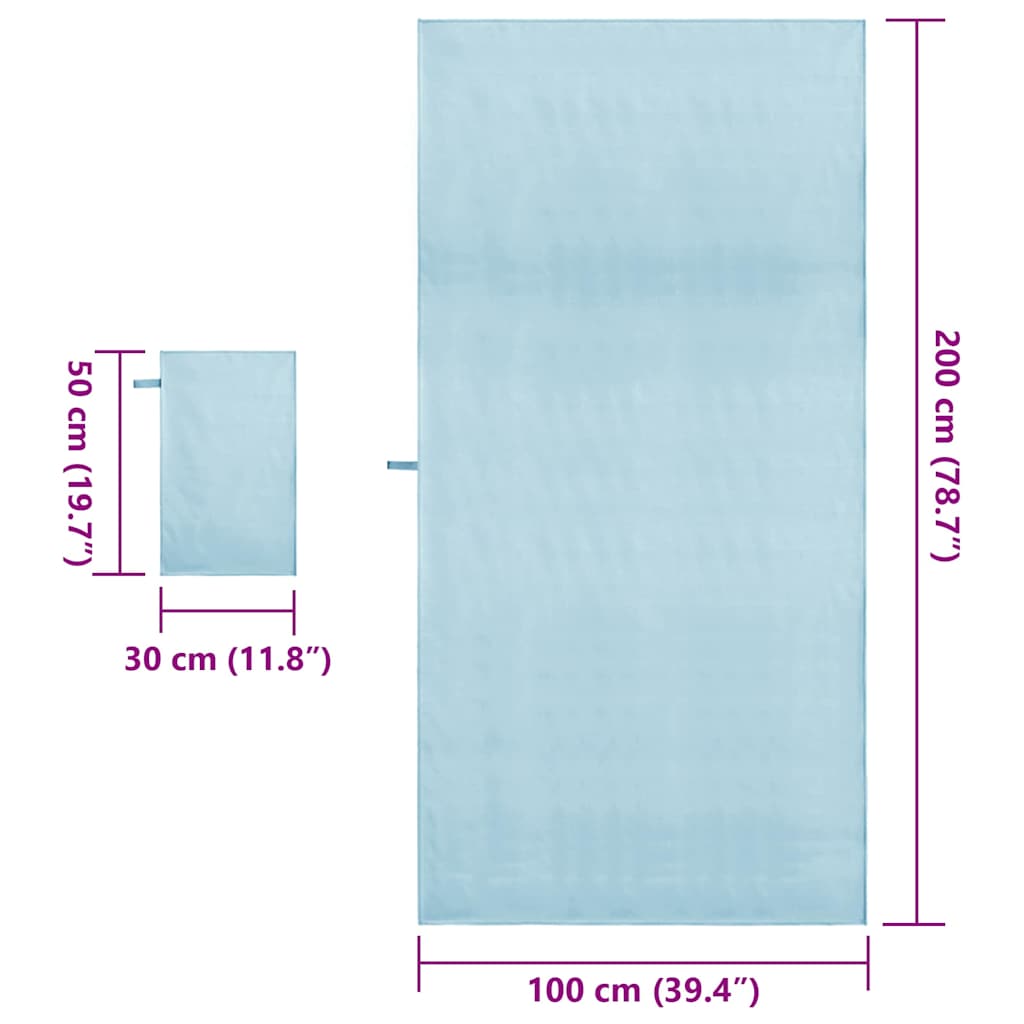 Sporto rankšluosčių rinkinys 2 pcs Mėlyna audinys