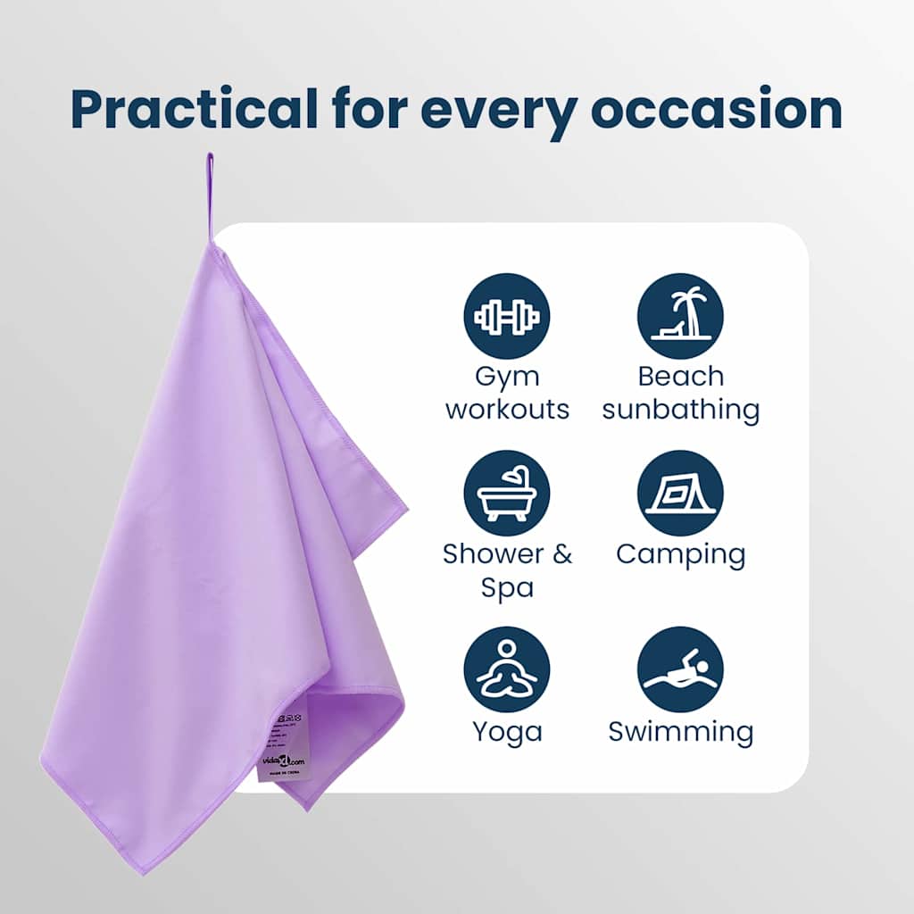 Sporto rankšluosčių rinkinys 2 pcs Violetinė audinys