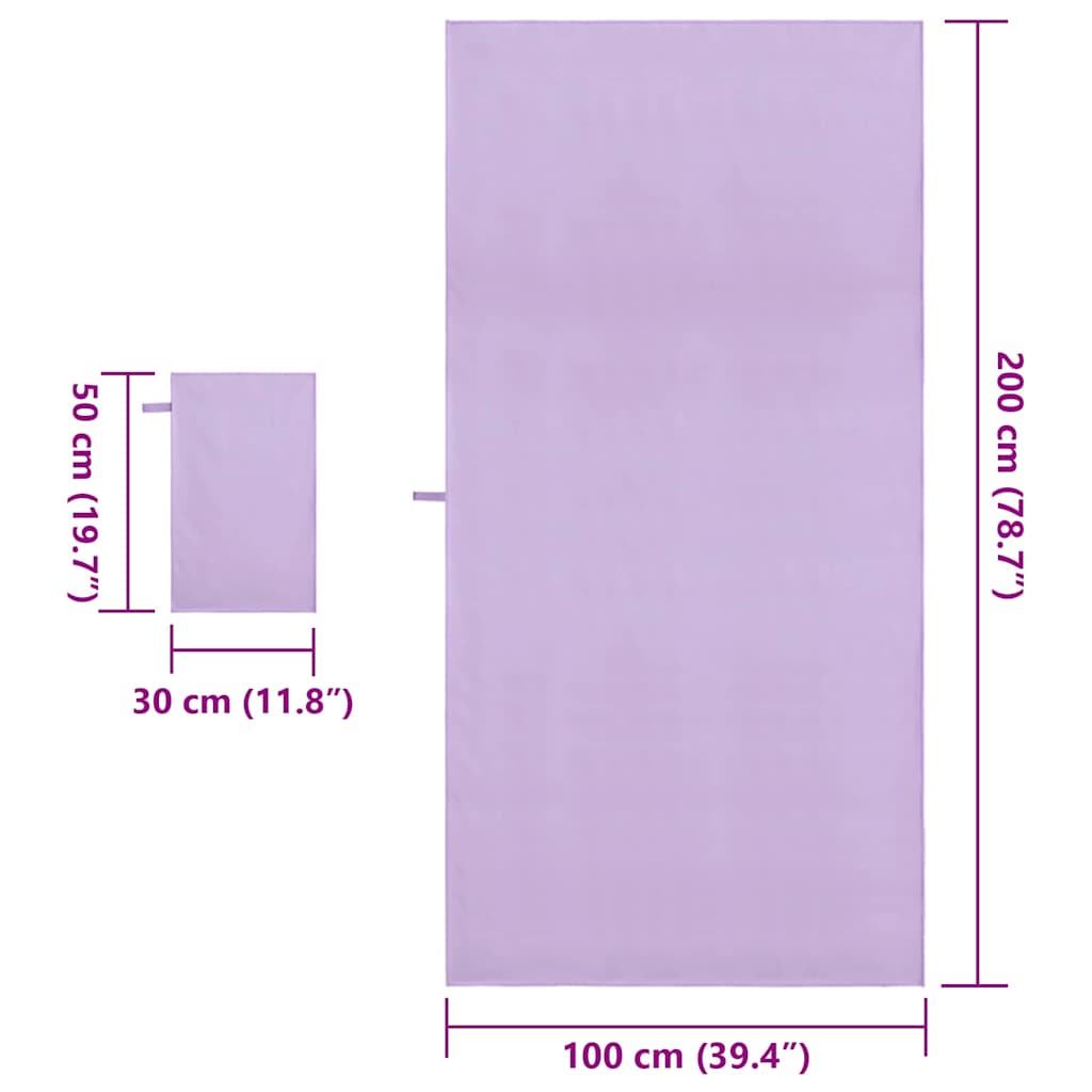 Sporto rankšluosčių rinkinys 2 pcs Violetinė audinys