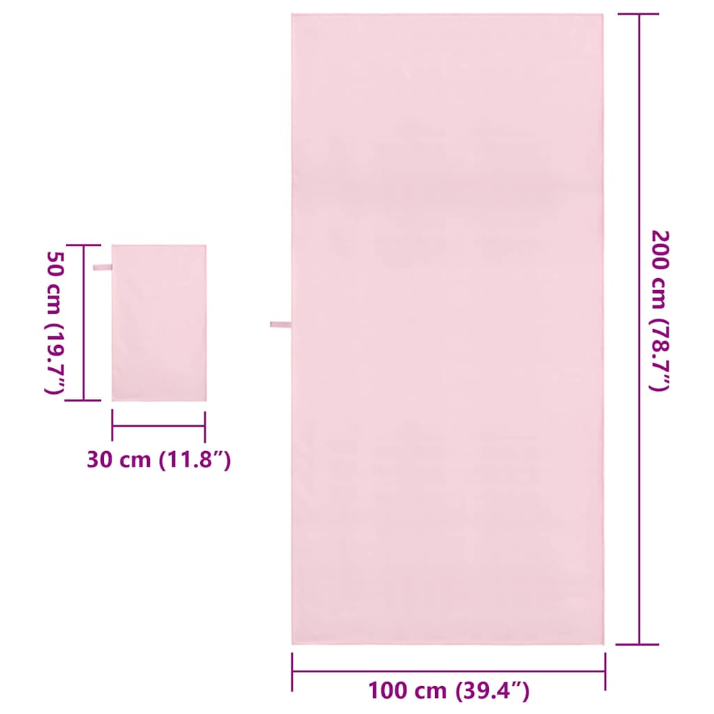 Sporto rankšluosčių rinkinys 2 pcs Rožinė audinys