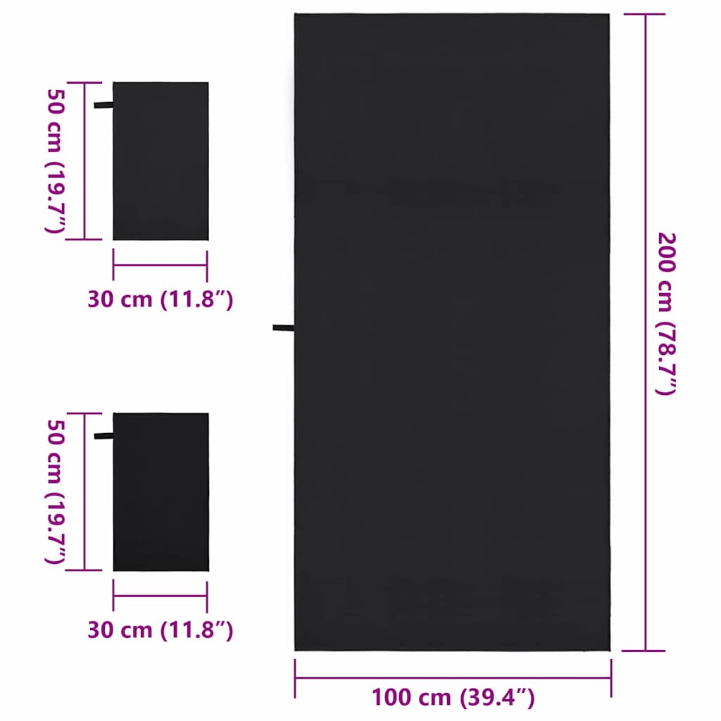 Sporto rankšluosčių rinkinys 3 pcs Juoda