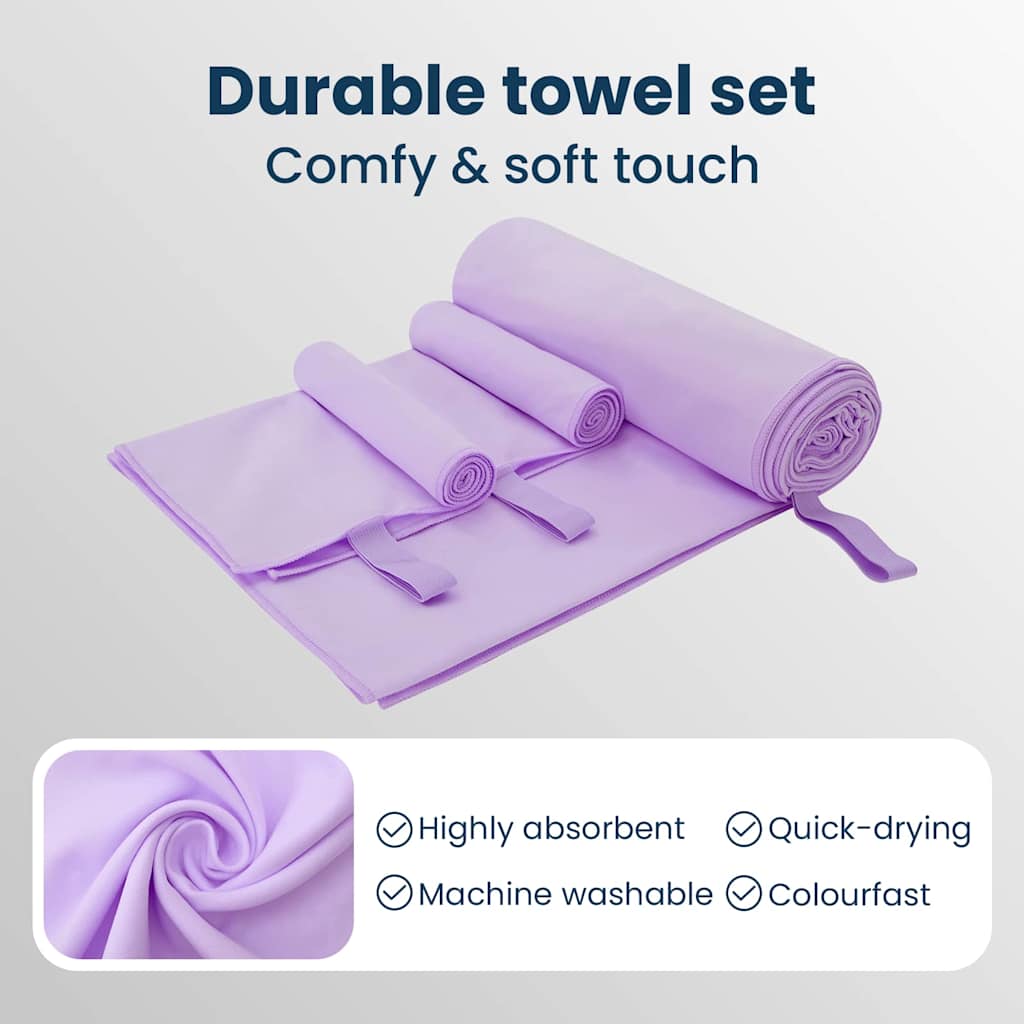 Sporto rankšluosčių rinkinys 3 pcs Violetinė