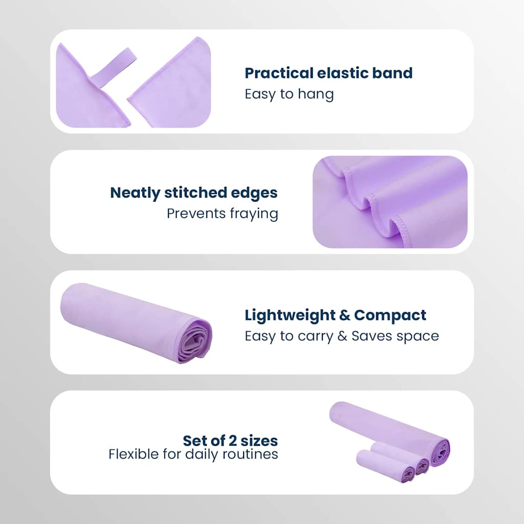 Sporto rankšluosčių rinkinys 3 pcs Violetinė