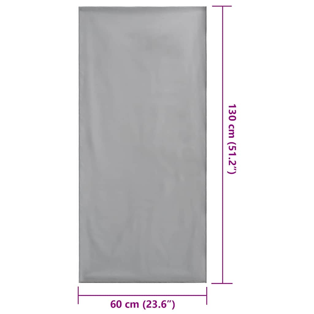 Lauko Kėdžių Rankšluosčiai 2 pcs Tamsiai pilka 130 x 60 cm