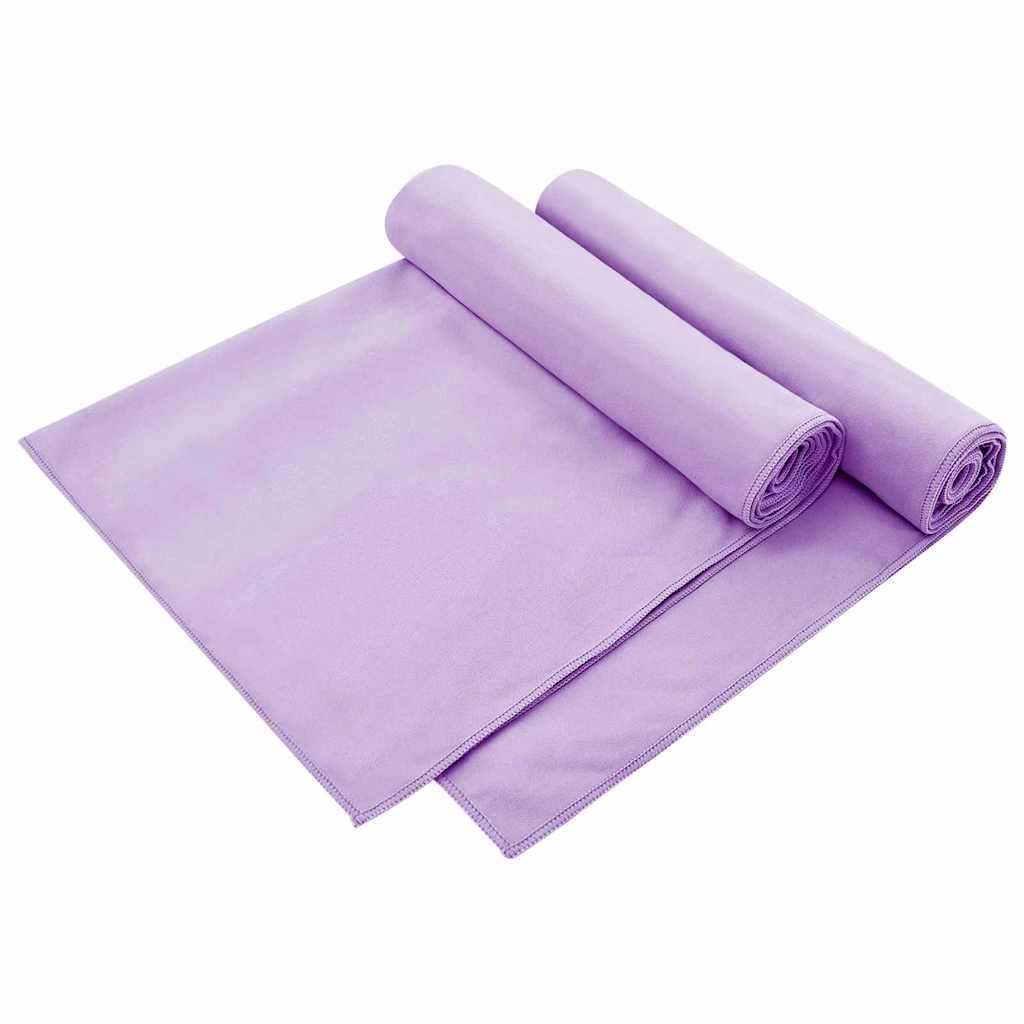 Lauko Kėdžių Rankšluosčiai 2 pcs Violetinė 130 x 60 cm
