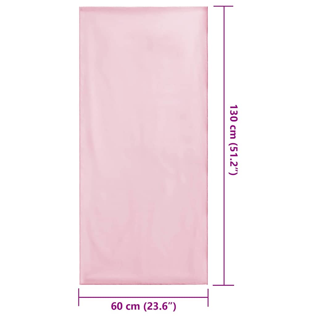 Lauko Kėdžių Rankšluosčiai 2 pcs Rožinė 130 x 60 cm