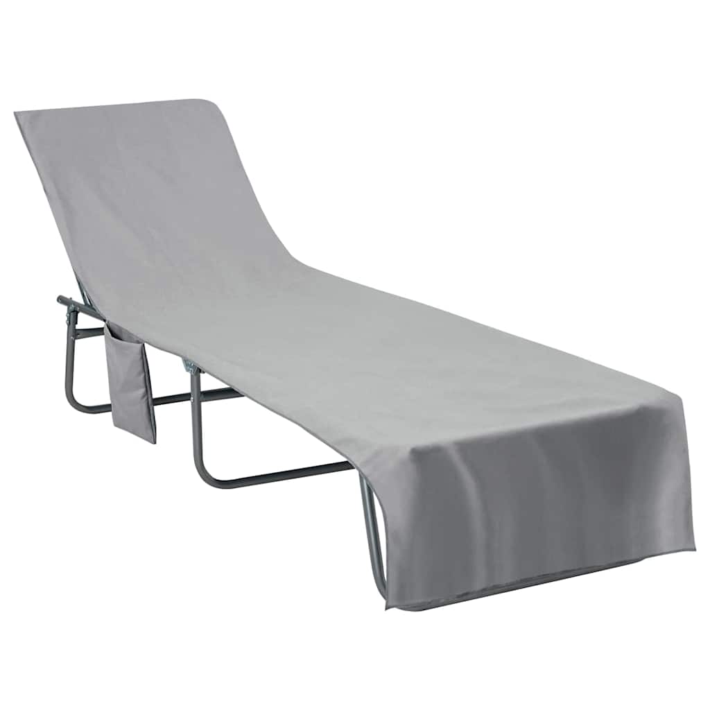 Gulinčio rankšluosčiai 2 pcs Tamsiai pilka 210 x 75 cm