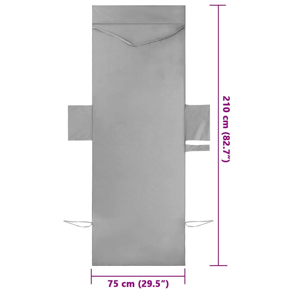 Gulinčio rankšluosčiai 2 pcs Tamsiai pilka 210 x 75 cm
