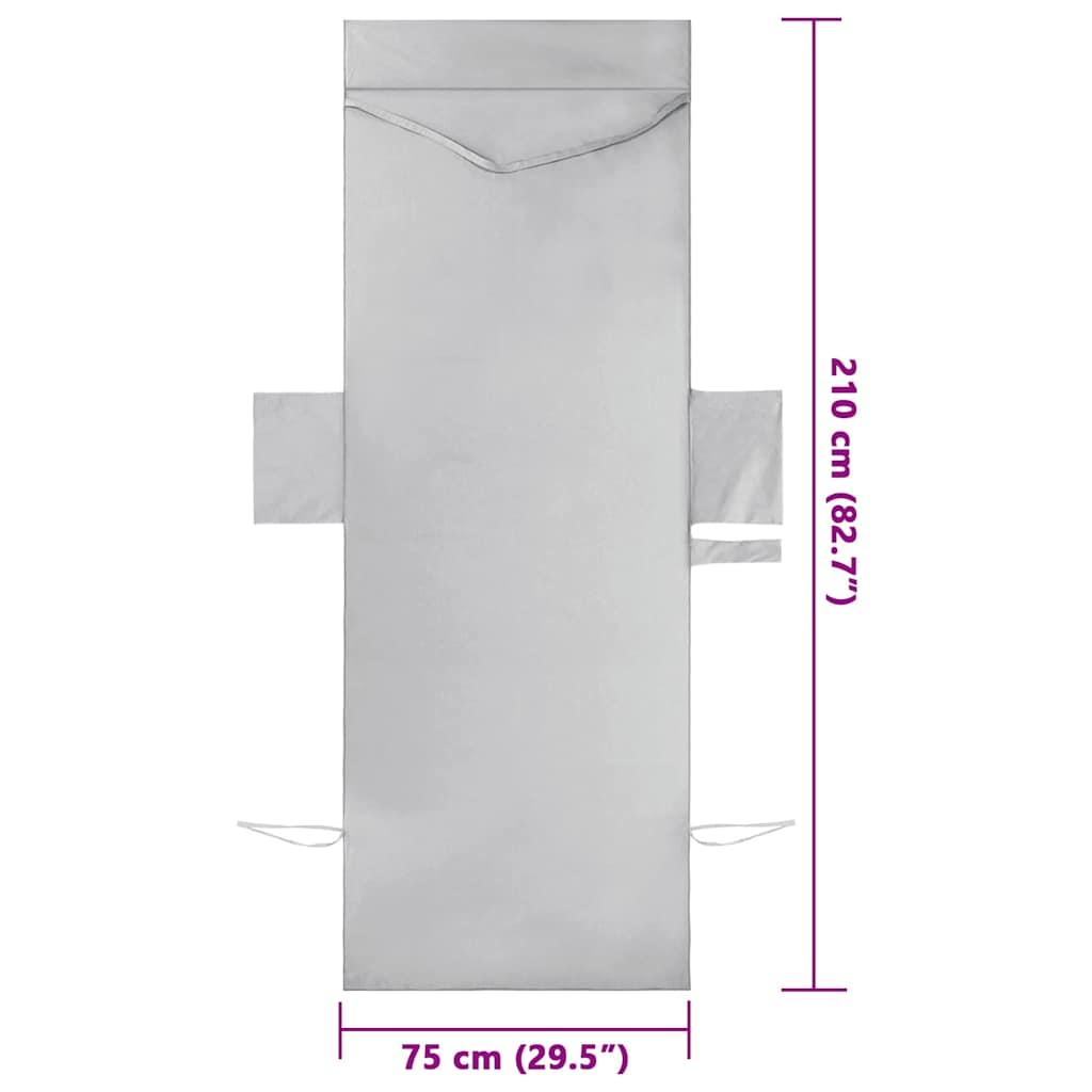 Gulinčio rankšluosčiai 2 pcs Pilka 210 x 75 cm