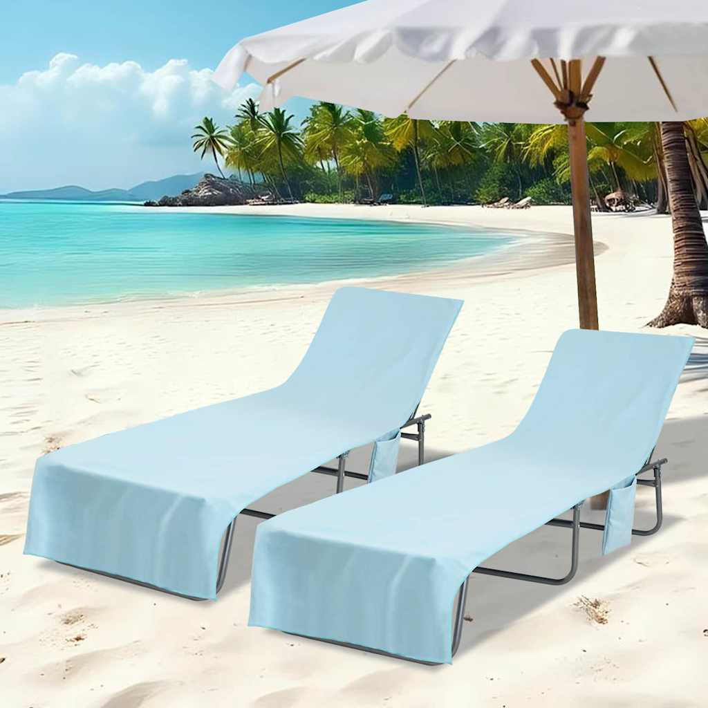 Gulinčio rankšluosčiai 2 pcs Mėlyna 210 x 75 cm