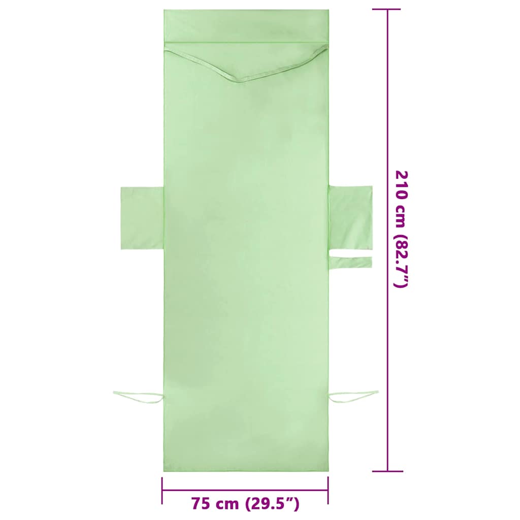 Gulinčio rankšluosčiai 2 pcs Žalia 210 x 75 cm