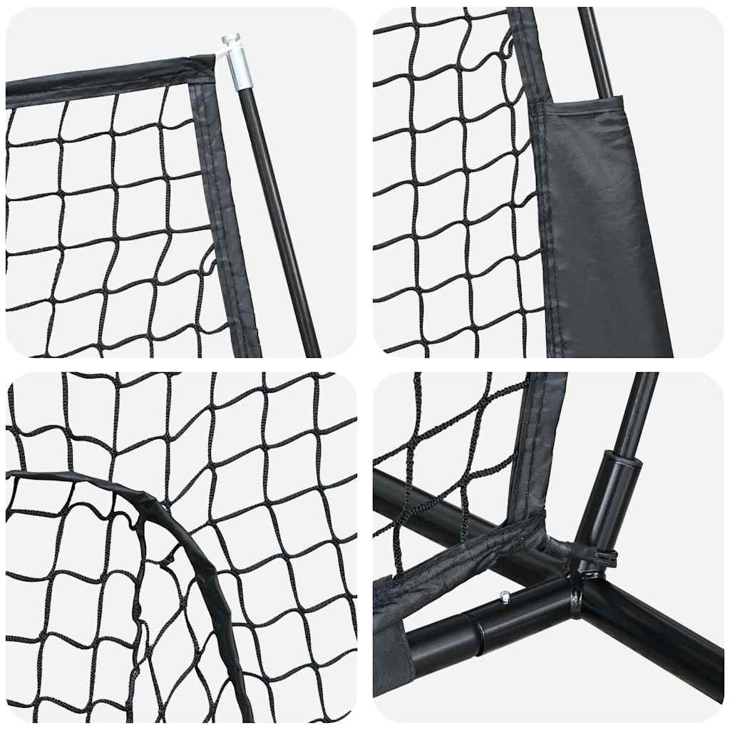 Beisbolas ir softbolas Juoda 250 x 106 x 209 cm Poliesteris