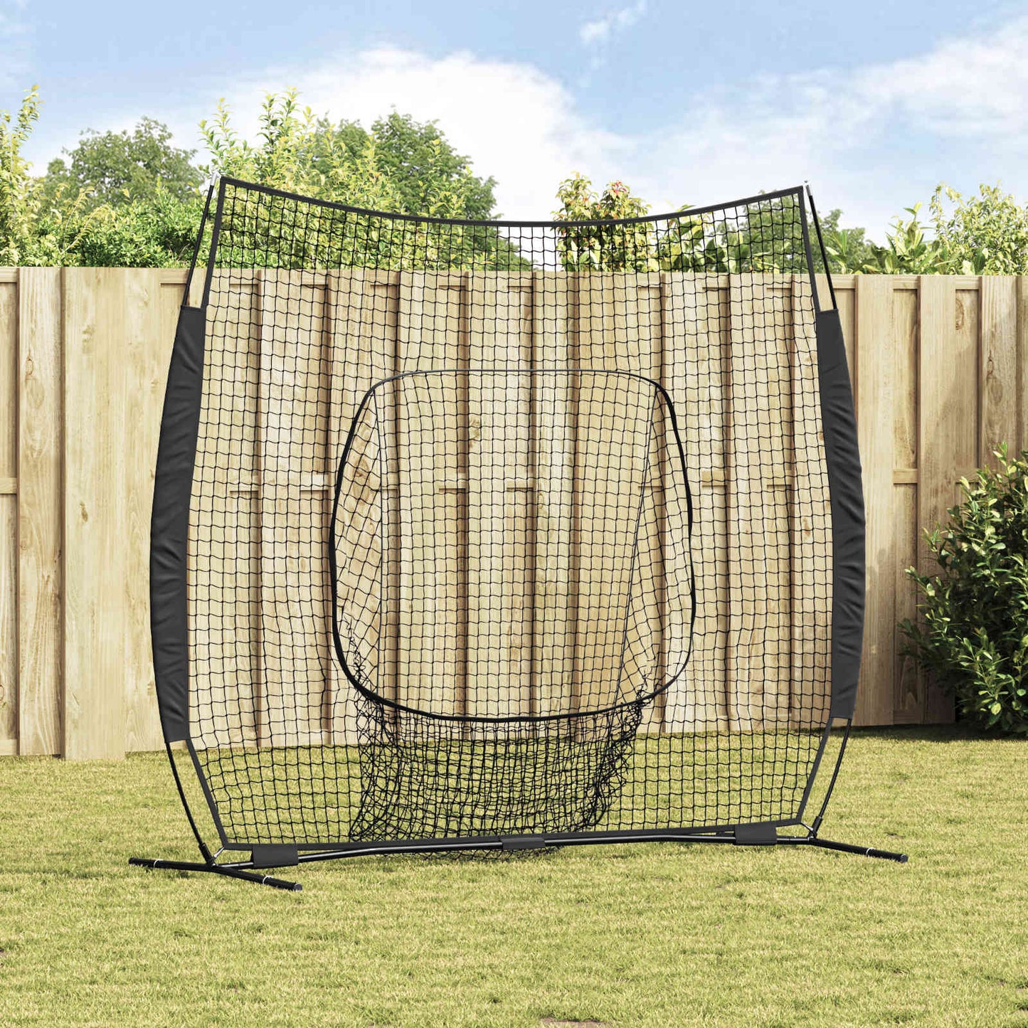 Beisbolas ir softbolas Juoda 250 x 106 x 209 cm Poliesteris