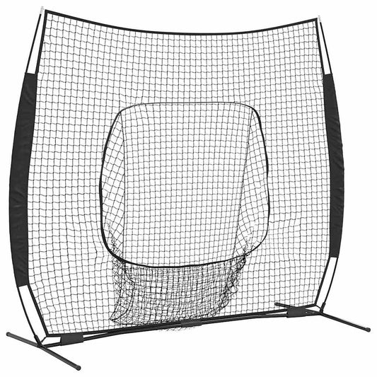 Beisbolas ir softbolas Juoda 250 x 106 x 209 cm Poliesteris