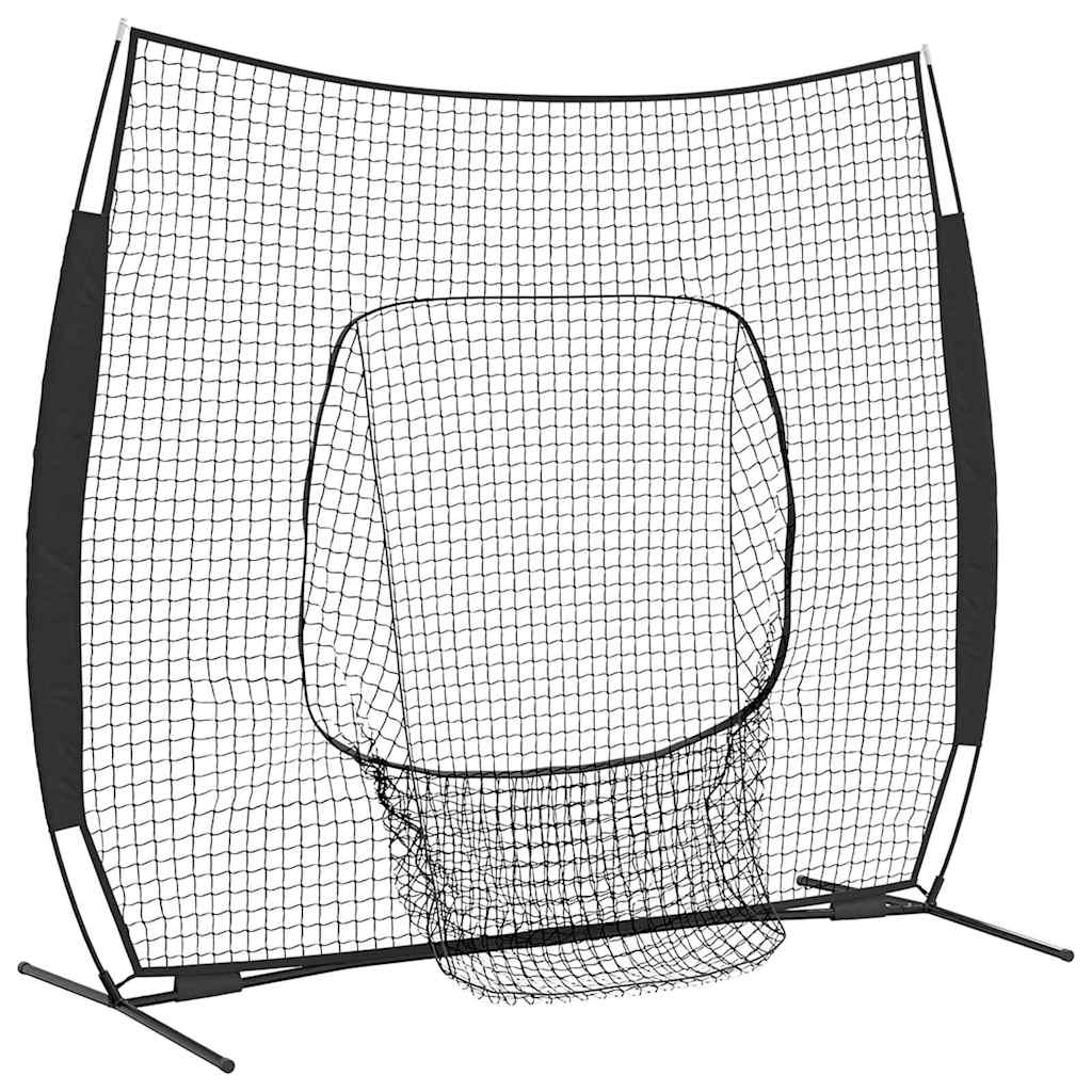 Beisbolas ir softbolas Juoda 250 x 106 x 209 cm Poliesteris