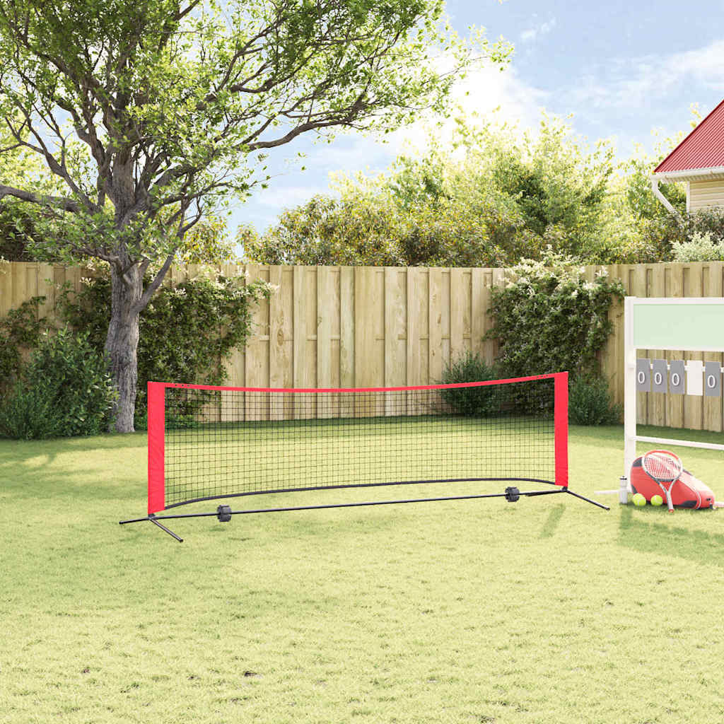 Teniso tinklas Juoda ir raudona 301 x 90.5 x 87 cm Poliesteris