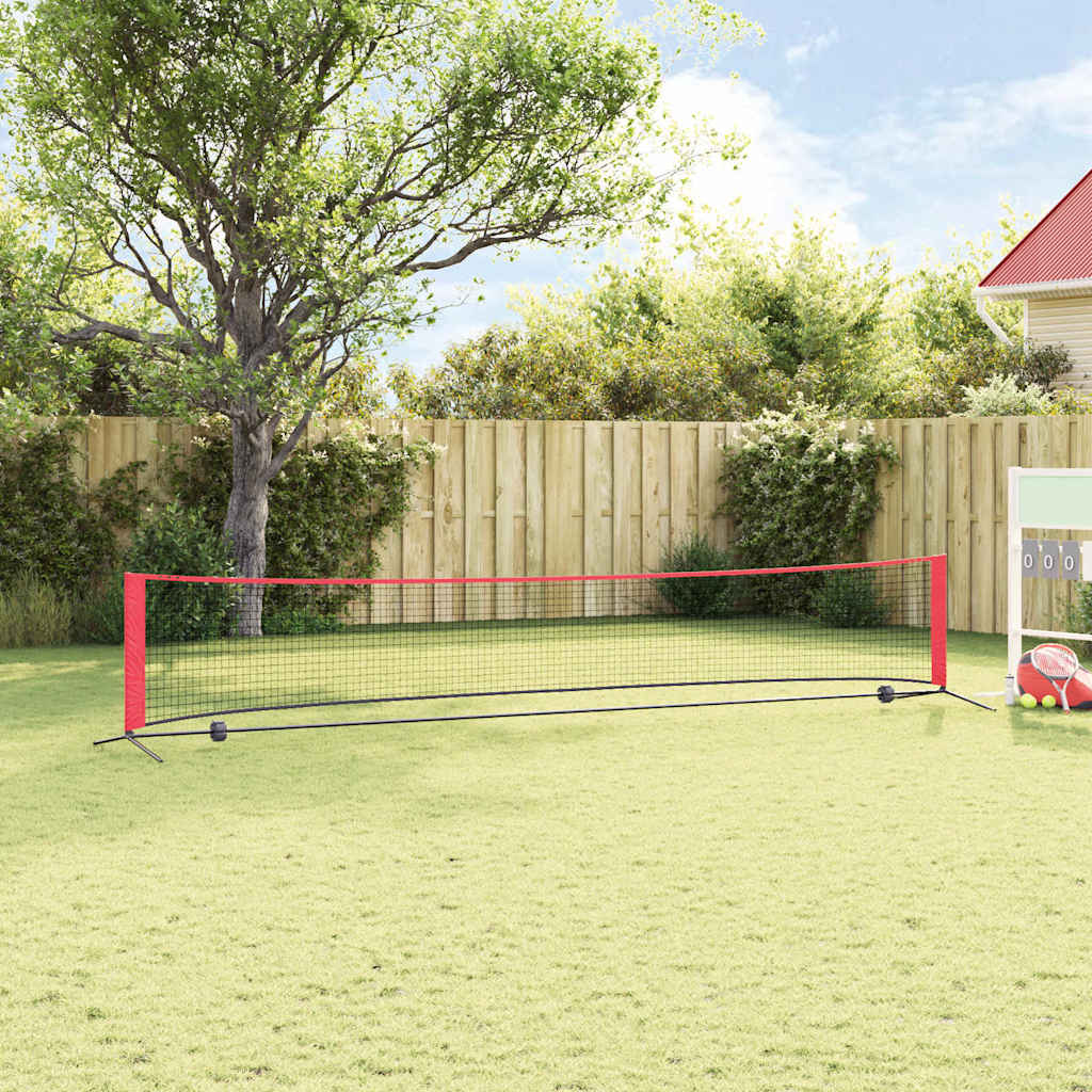 Teniso tinklas Juoda ir raudona 494.5 x 90 x 87 cm Poliesteris