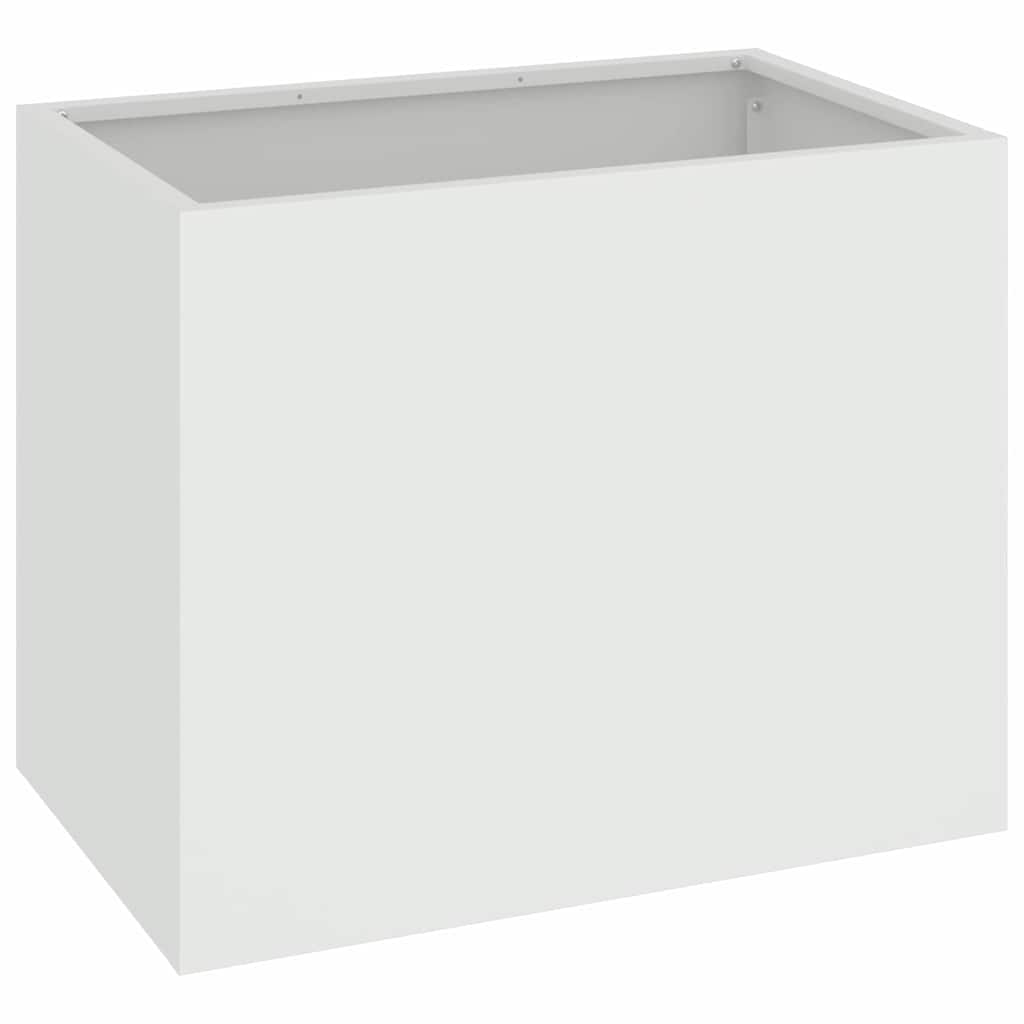 Sodo vazonas Balta 50 x 32 x 40 cm Šaltai valcuotas plienas