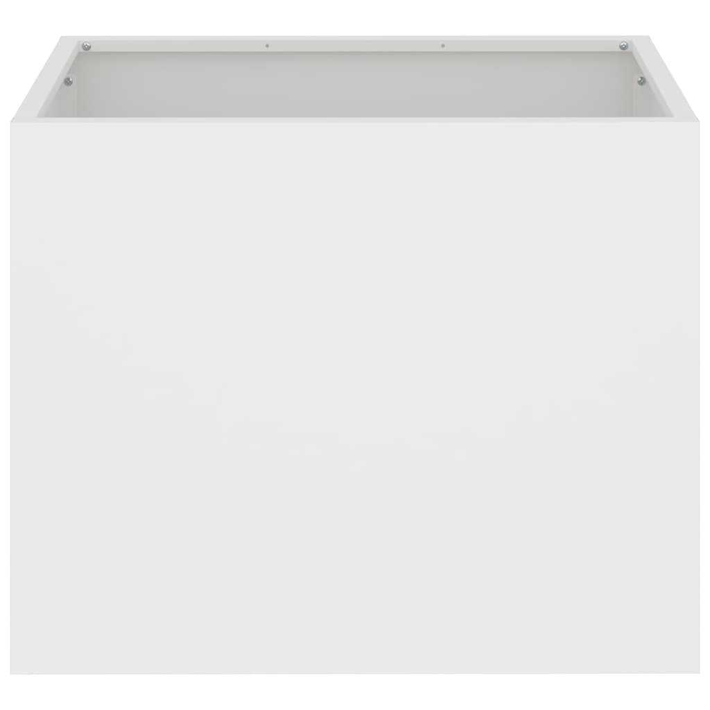 Sodo vazonas Balta 50 x 32 x 40 cm Šaltai valcuotas plienas
