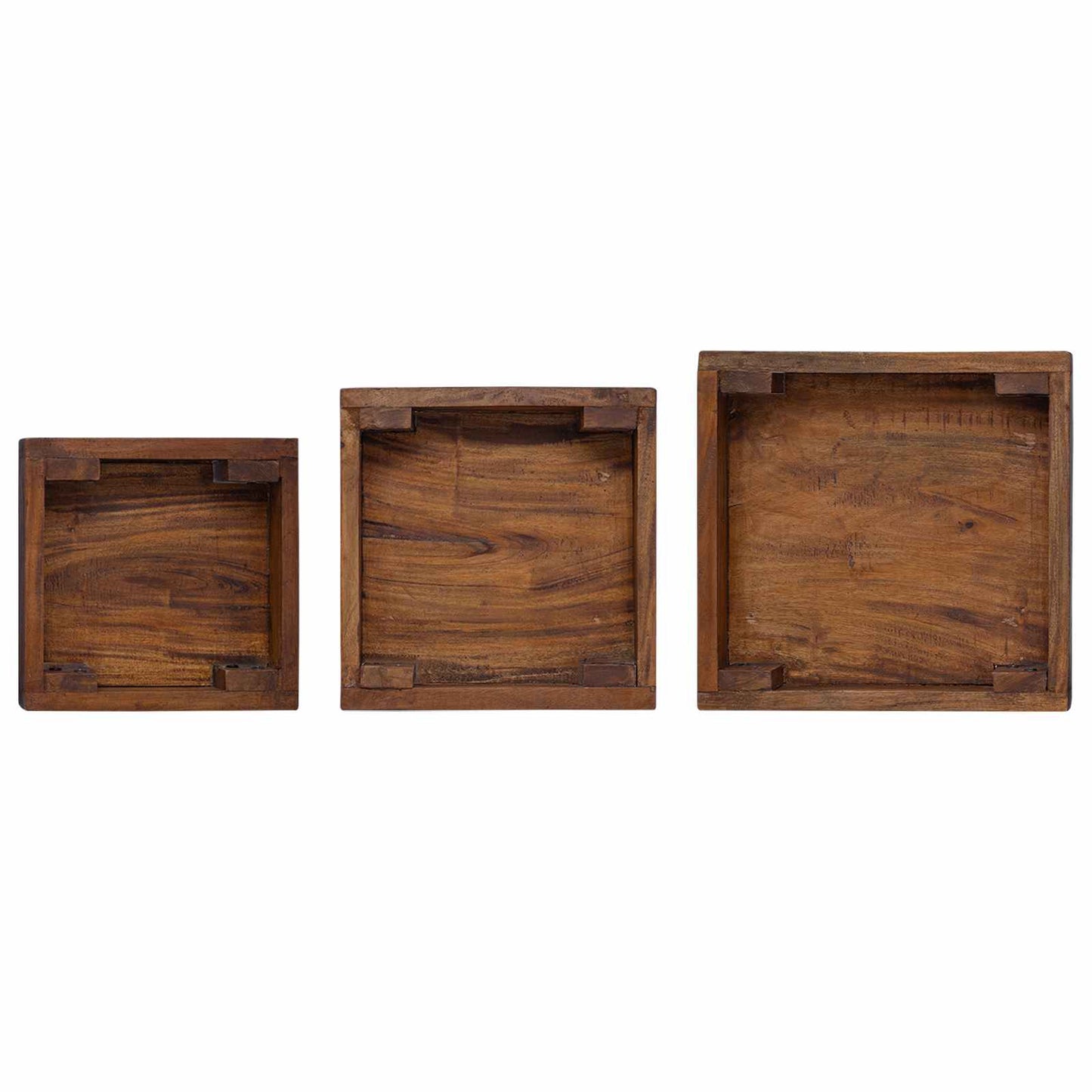 Augalų stovas 3 pcs Ruda Mahogany Medis