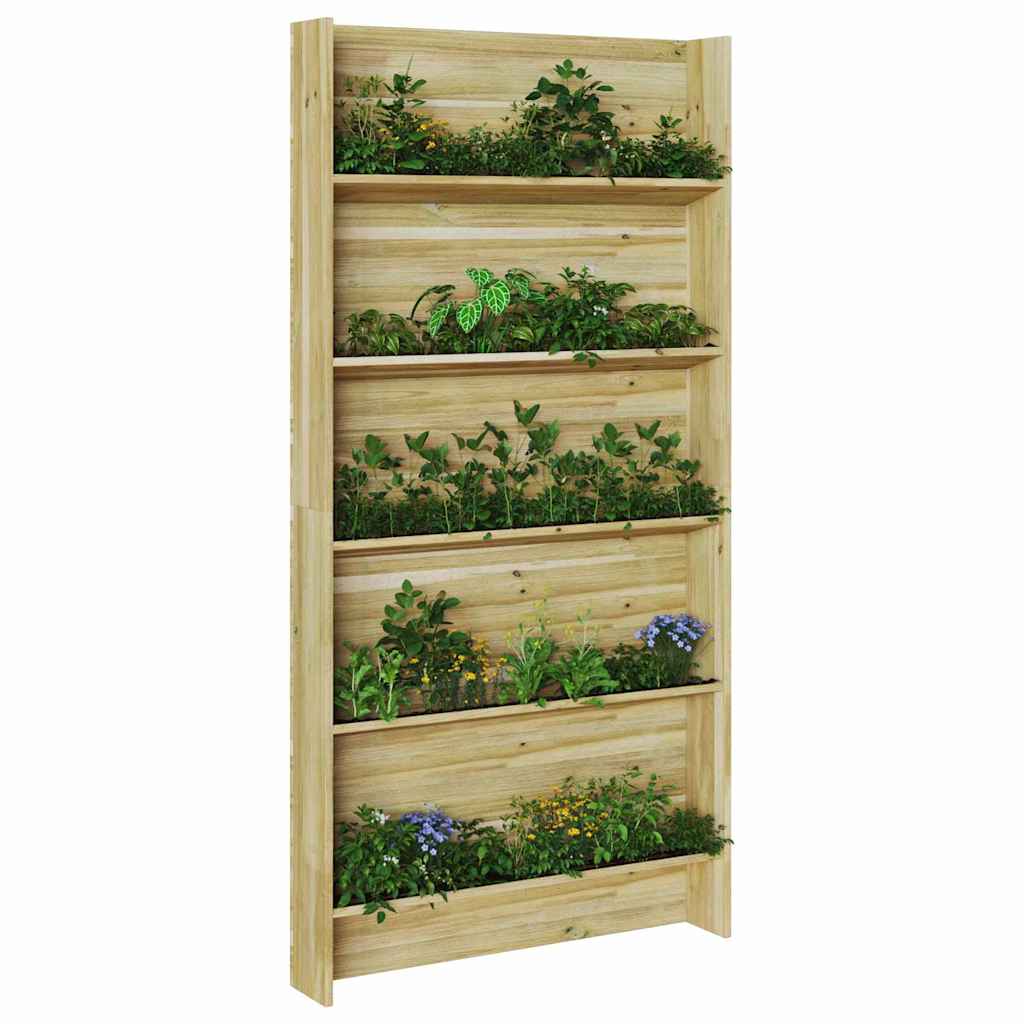 sodo augalų stovas 5 lygių 90x15.5x180 cm Impregnuota pušis