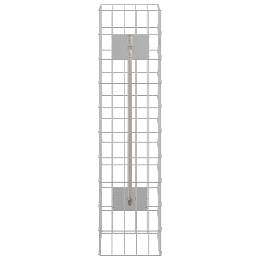 Gabiono stulpas su vandens čiaupu 100x25x25 cm 304 Nerūdijantis plienas