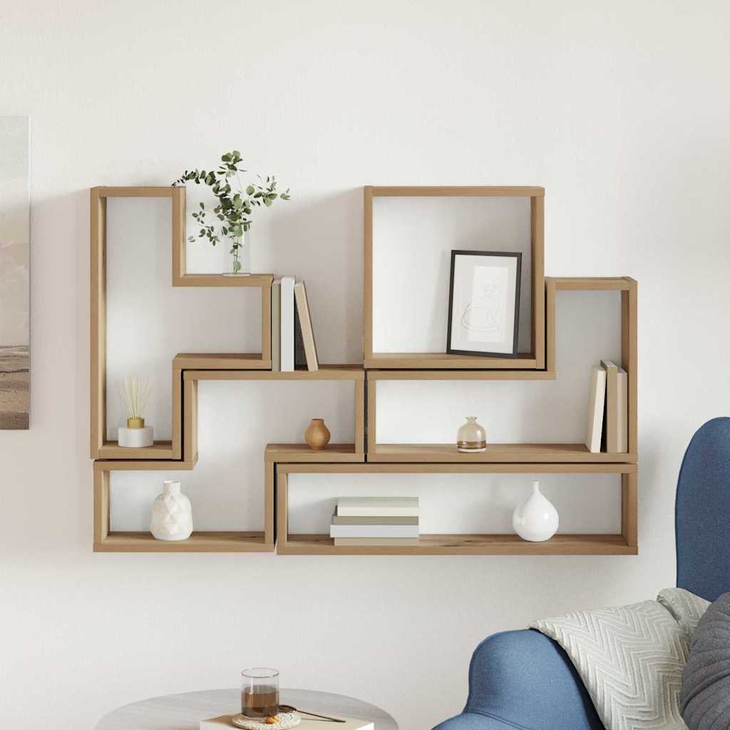 Sienos kubas artisano ąžuolo 96 x 12 x 64 cm Apdirbta mediena