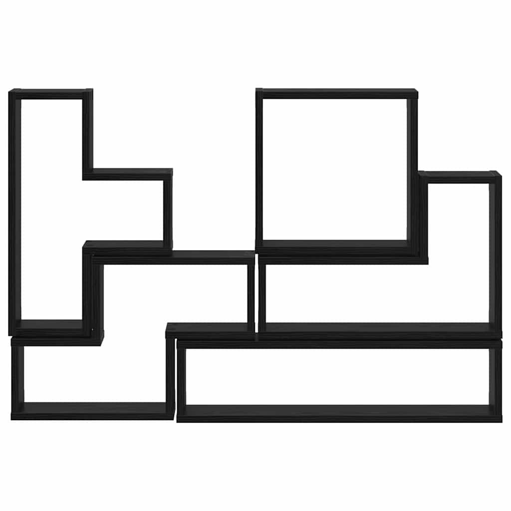 Sienos kubas Kita juoda ąžuolo 96 x 12 x 64 cm Apdirbta mediena