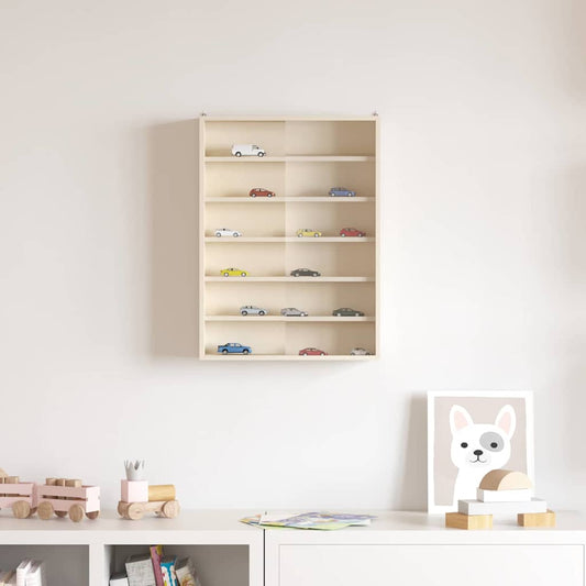 Sieninis vitrina su lentyna Smėlio 40 x 8,5 x 54 cm fanera
