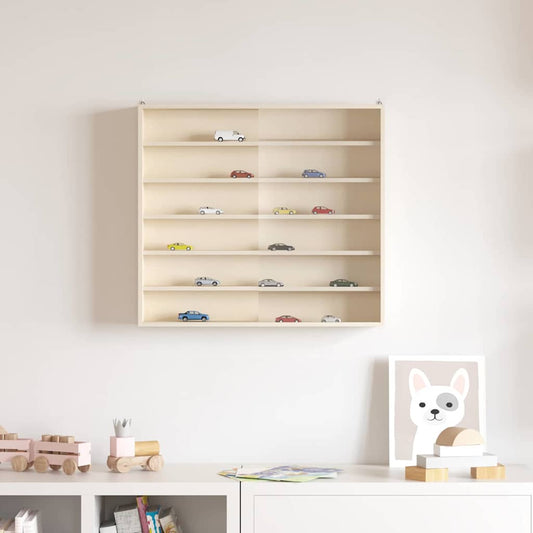Sieninis vitrina su lentyna Smėlio 60 x 8,5 x 54 cm fanera
