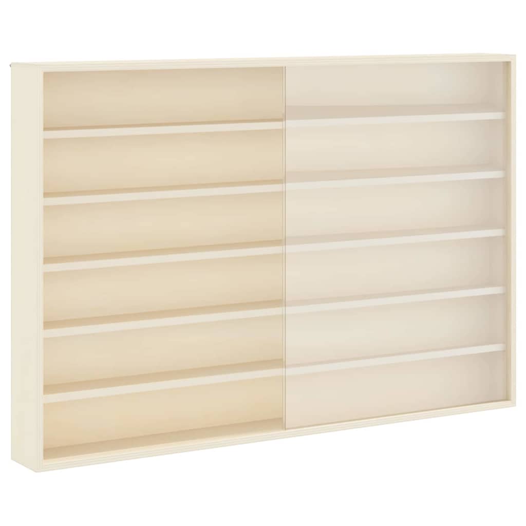 Sieninis vitrina su lentyna Smėlio 80 x 8,5 x 54 cm fanera