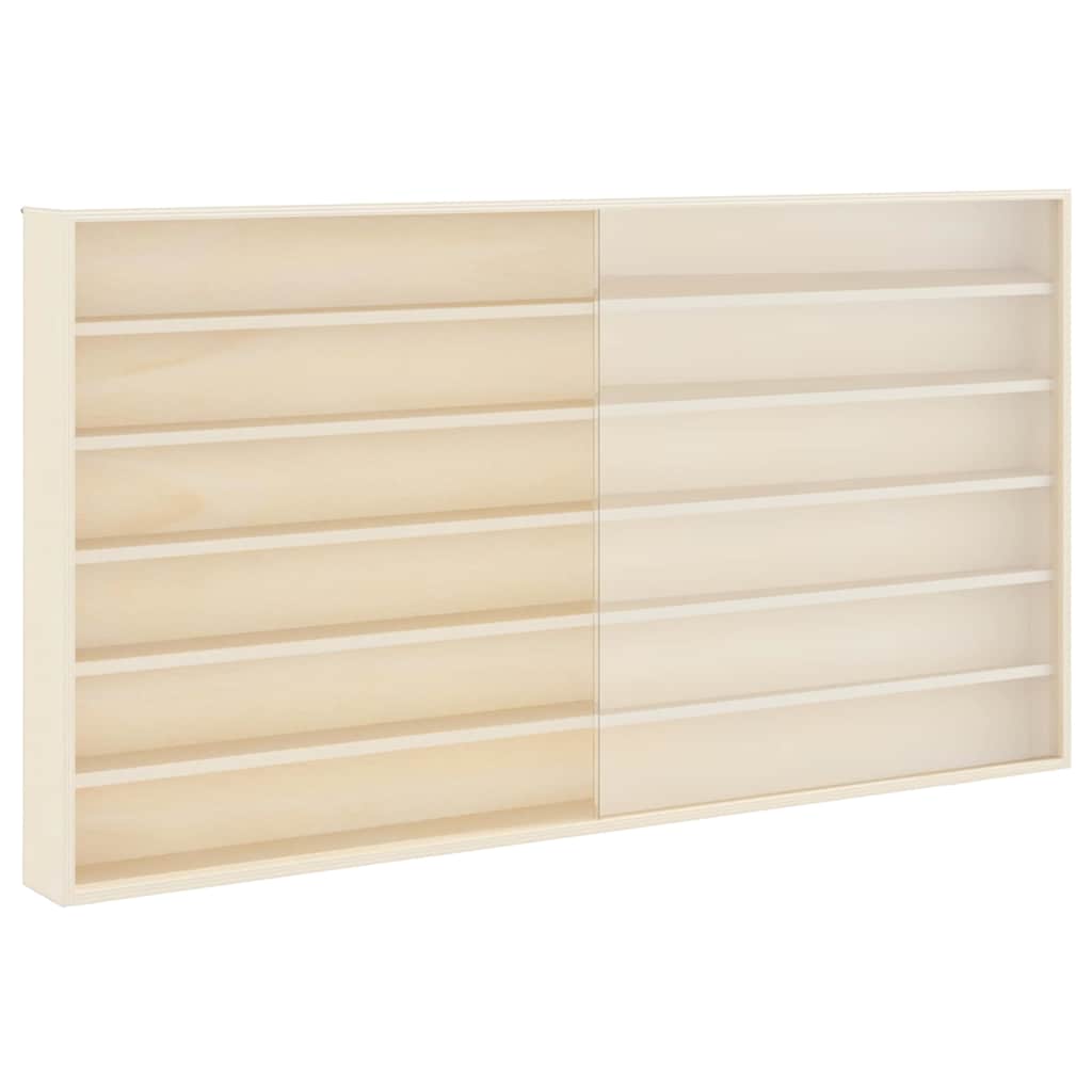 Sieninis vitrina su lentyna Smėlio 100 x 8,5 x 54 cm fanera