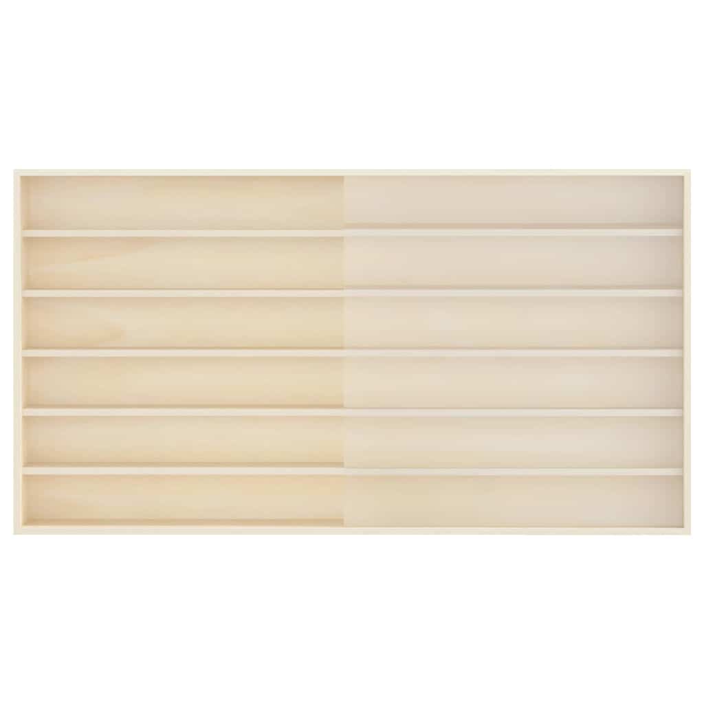 Sieninis vitrina su lentyna Smėlio 100 x 8,5 x 54 cm fanera