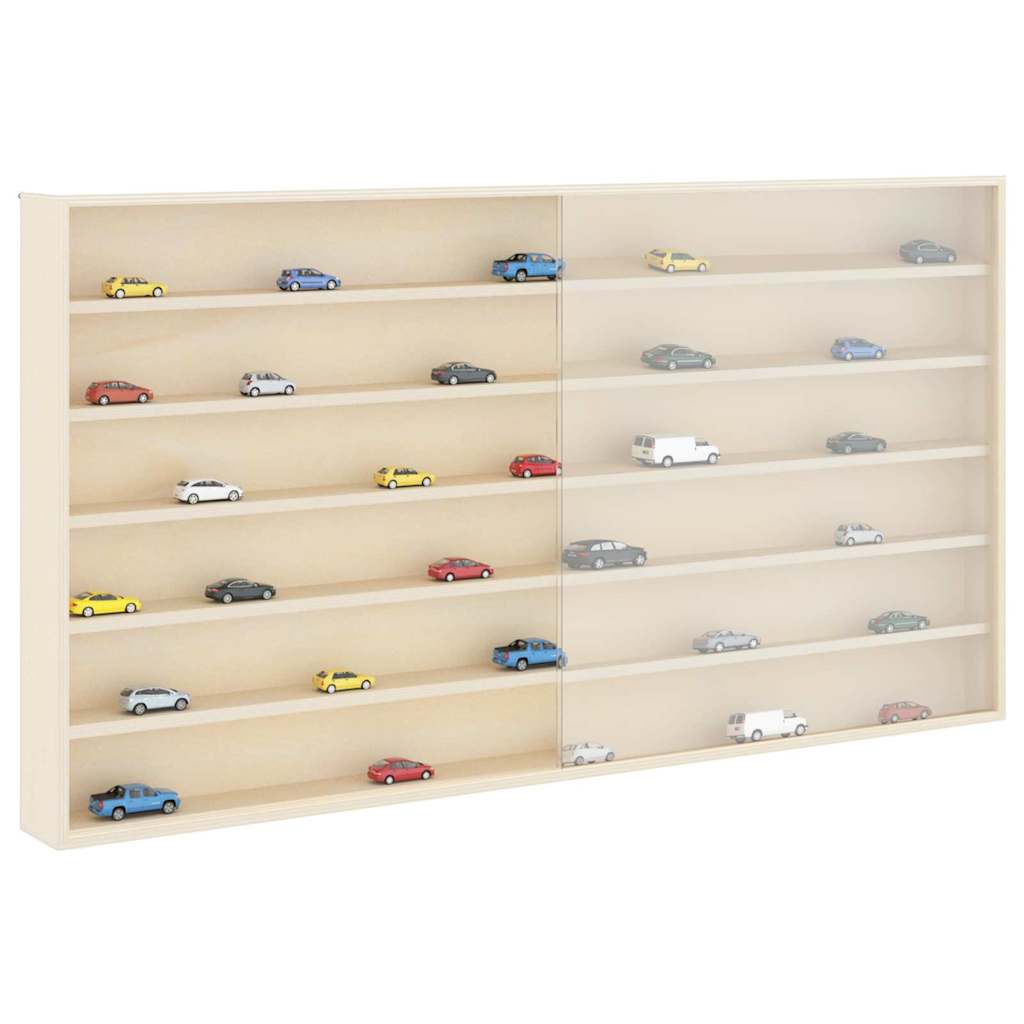 Sieninis vitrina su lentyna Smėlio 100 x 8,5 x 54 cm fanera