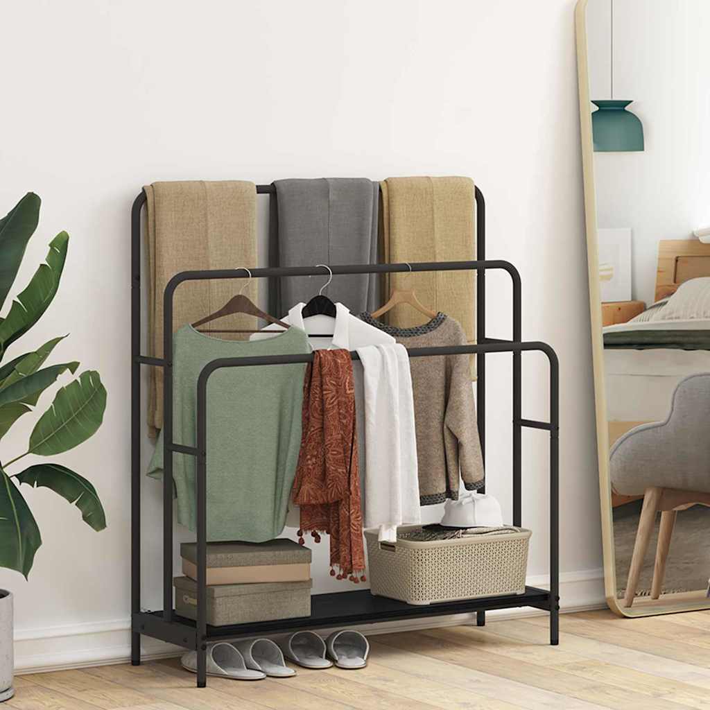 Drabužių stalčius su lentyna juoda ąžuolo 90 x 30 x 100.5 cm