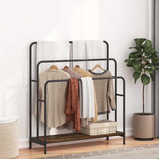 Drabužių stalčius su lentyna Dūminio ąžuolo 90 x 30 x 100.5 cm