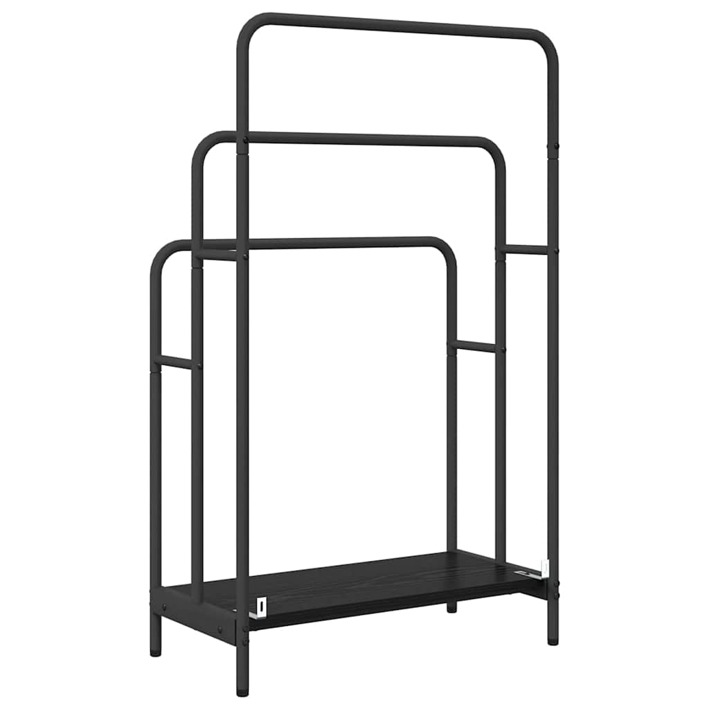 Drabužių stalčius su lentyna juoda ąžuolo 60 x 30 x 100.5 cm