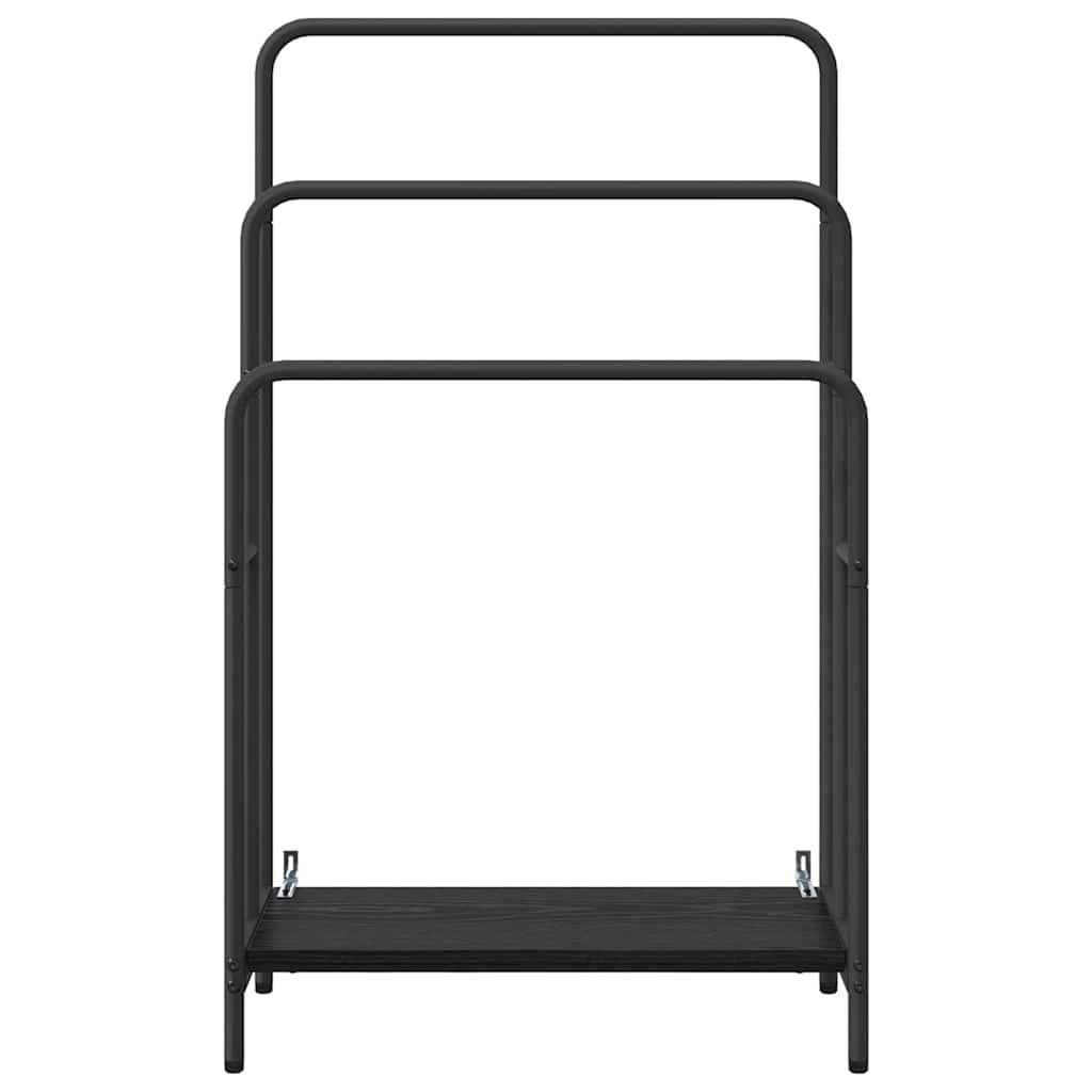 Drabužių stalčius su lentyna juoda ąžuolo 60 x 30 x 100.5 cm