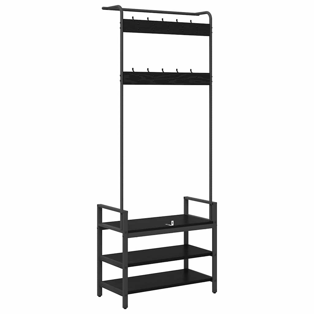 Paltas Kita juoda ąžuolo 75 x 34 x 184 cm Apdirbta mediena