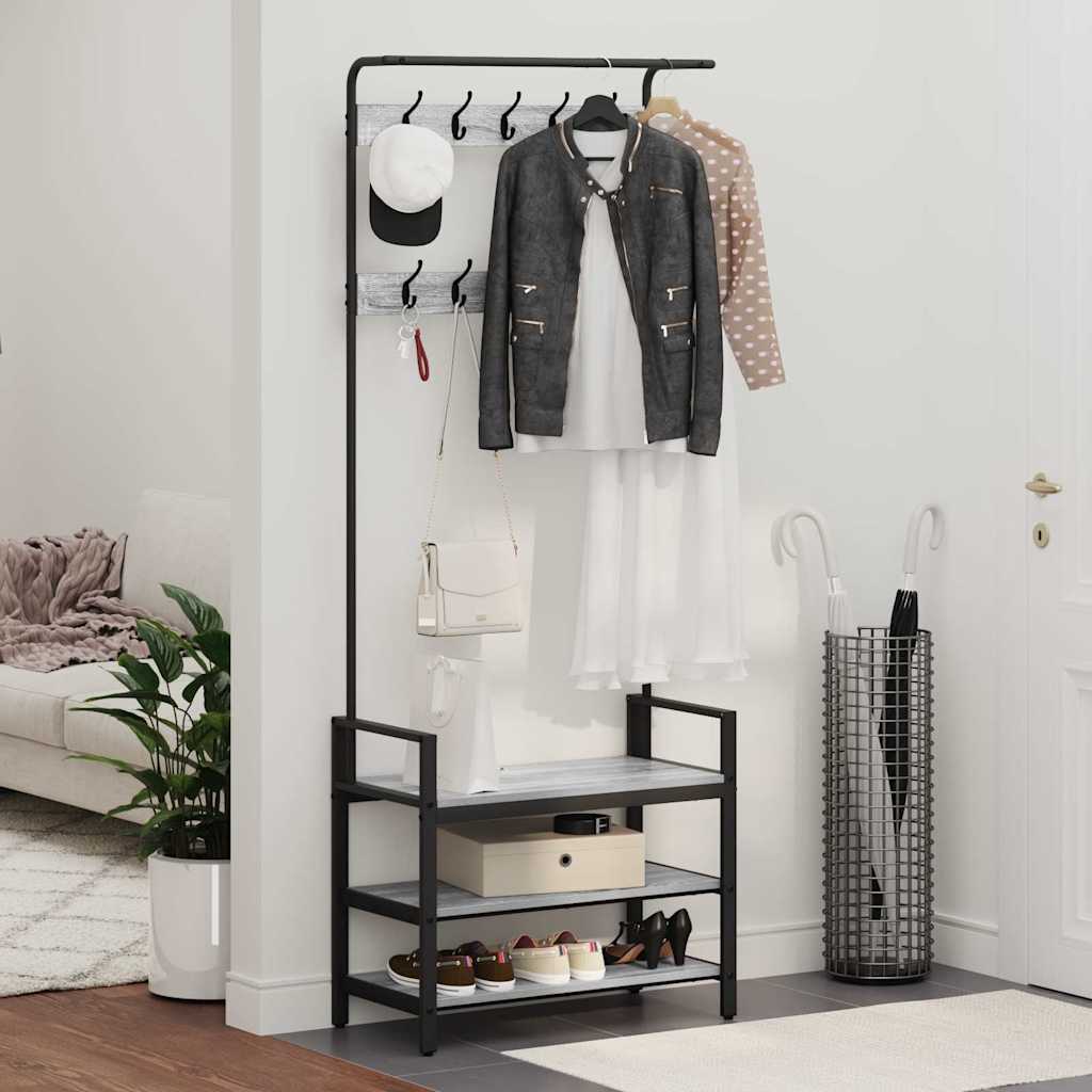 Paltas Pilka sonoma ąžuolo 75 x 34 x 184 cm Apdirbta mediena