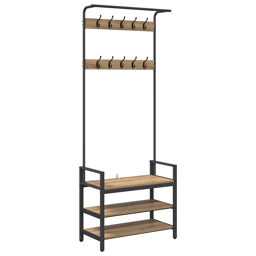 Paltas Kita artisano ąžuolo 75 x 34 x 184 cm Apdirbta mediena