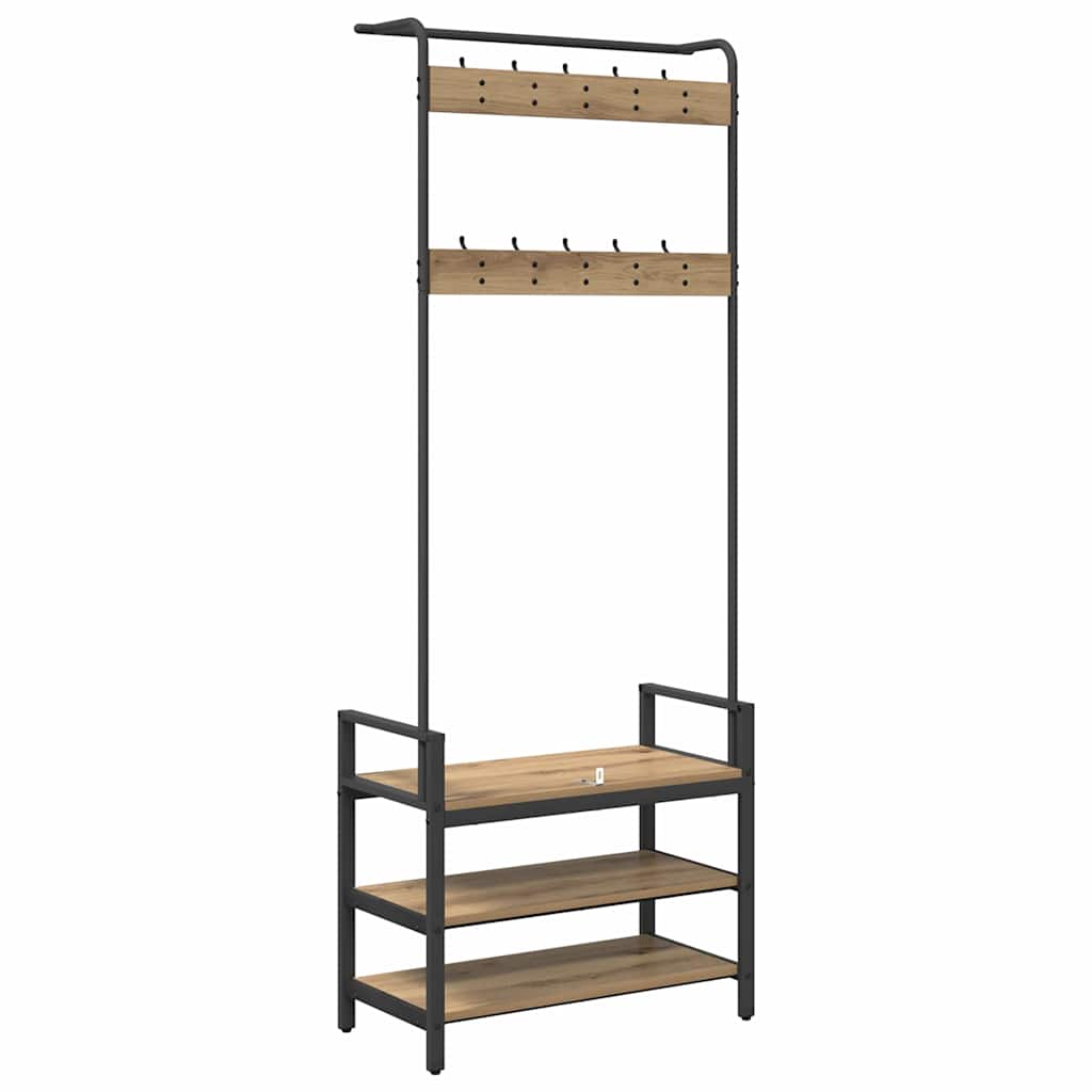 Paltas Kita artisano ąžuolo 75 x 34 x 184 cm Apdirbta mediena