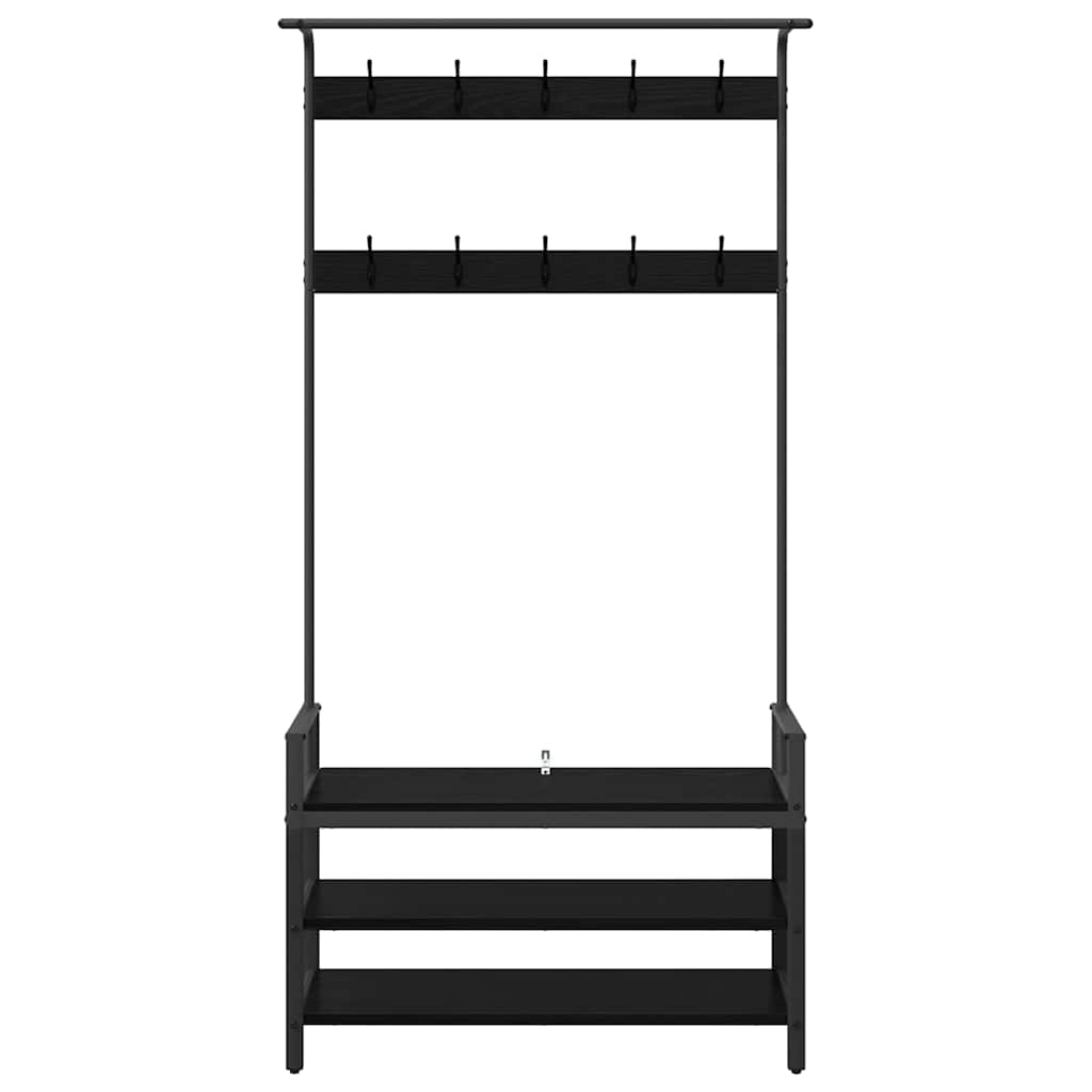 Paltas Kita juoda ąžuolo 95 x 34 x 184 cm Apdirbta mediena