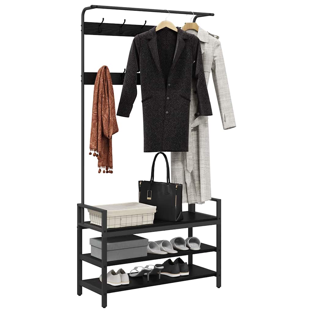 Paltas Kita juoda ąžuolo 95 x 34 x 184 cm Apdirbta mediena